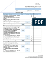 Port of Stockholm safety checklist