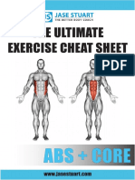 Ultimate Exercise Cheat Sheet - Abs + Core