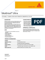 Sikagrout® Ultra: Product Data Sheet