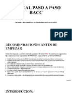 Manual Paso A Paso Racc: (Reporte Automatico de Consumo en Contratos)