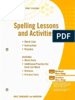 Spelling Lessons and Activities