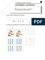 4° Básico Matemática Guía de Refuerzo Divisiones