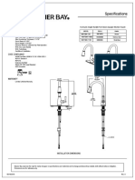 Glacier Bay Faucet Specifications - HD67726W