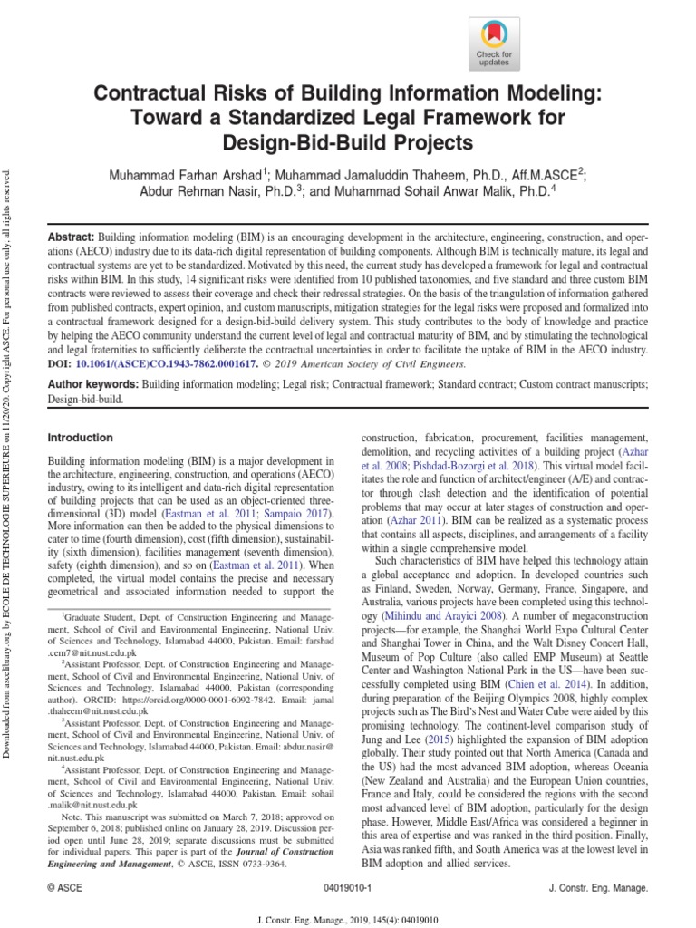 37-Contractual Risk of Building Information Modeling Toward A ...
