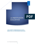 Los campos dimensionales en la institución educativa