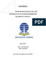 Makalah Partisipasi Masyarakat Dalam Pembangunan Daerah