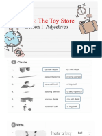 Unit 8: The Toy Store: Lesson 1: Adjectives
