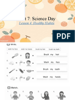 Unit 7: Science Day: Lesson 4: Healthy Habits