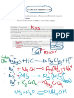 Pratica 7 Solubilidad y Precipitacion