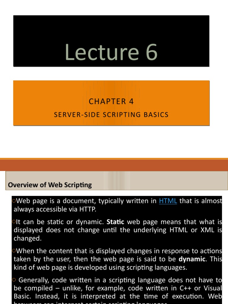 IP Chapter 4 PHP Part 1 | PDF | Internet & Web | World Wide Web