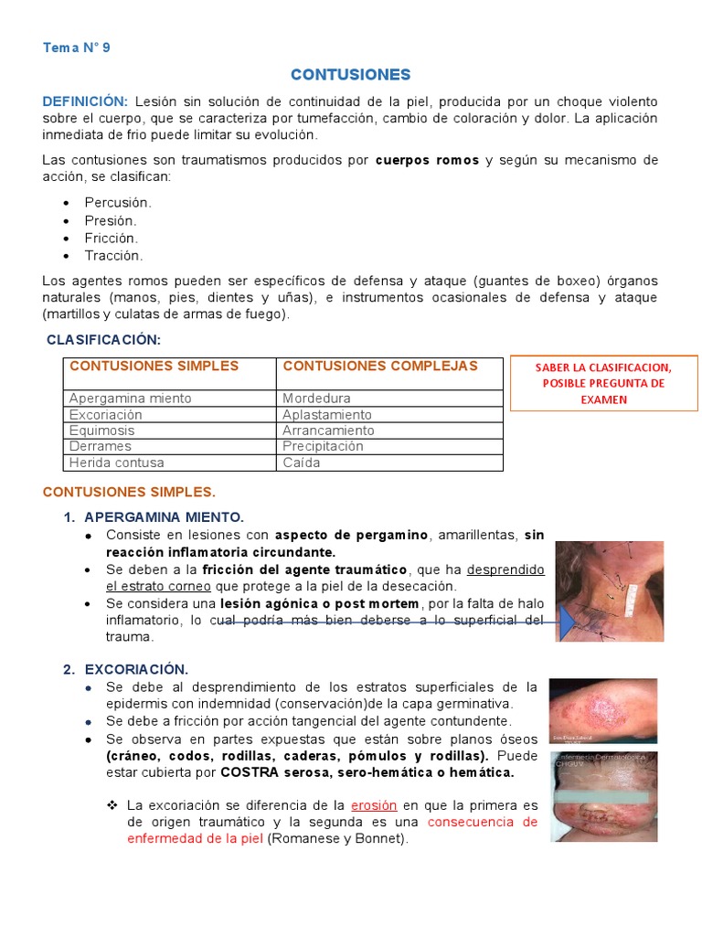 Contusiones | PDF | Lesión | Hueso