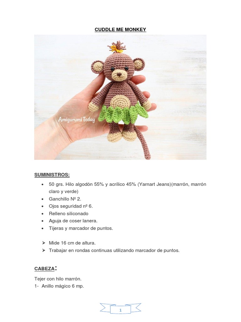 Cuddle Me Mono Chico (Español) PDF