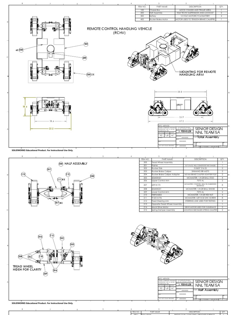 Total Assembly for RCHV Design | PDF | Screw | Machines