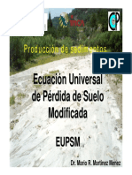 Ecuacion Universal de Produccion de Sedimentos