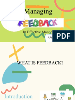 Managing Feedback