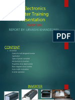 VP Electronics Winter Training Presentation: Report By: Urvashi Khandelwal