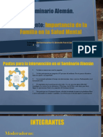 Seminario Alemán. Documento:: Importancia de La Familia en La Salud Mental