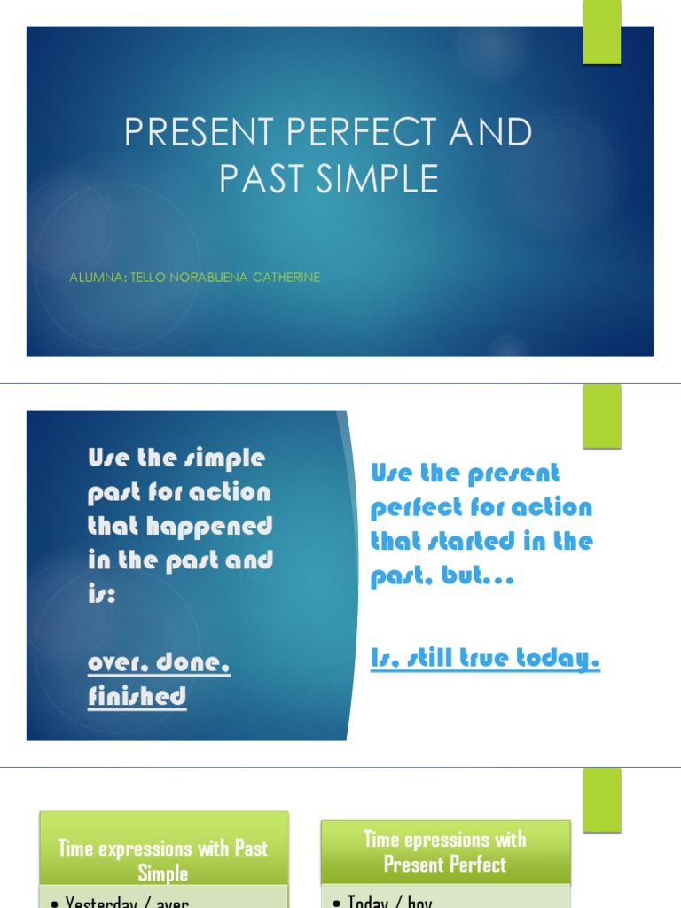 English Tenses: Past vs. Present Perfect | PDF | Language Arts & Discipline