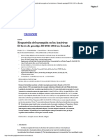 Reaparición Del Sarampión en Las Américas - El Brote de Genotipo B3 2011-2012 en Ecuador