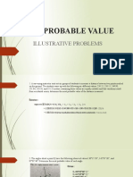 Most Probable Value: Illustrative Problems