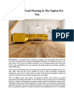 Why Solid Wood Flooring Is The Option For You