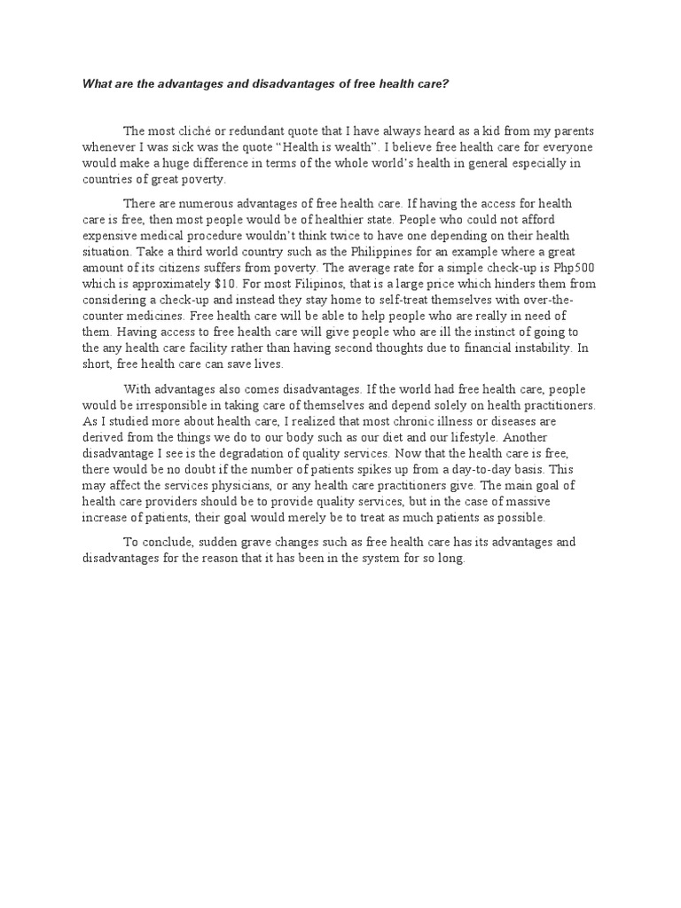 what-are-the-advantages-and-disadvantages-of-free-health-care-pdf