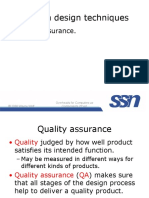 System Design Techniques: - Quality Assurance