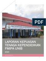 Laporan Kepuasan Tenaga Kependidikan Fmipa Unib Fix Cetak