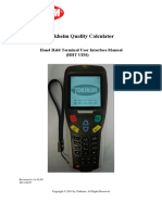 Tokheim Quality Calculator: Hand Held Terminal User Interface Manual (HHT Uim)