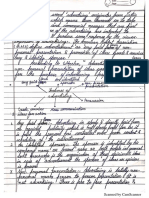 Advertising management handwritten notes