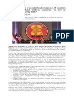 Article About Forms of Cooperation Between Asean Countries