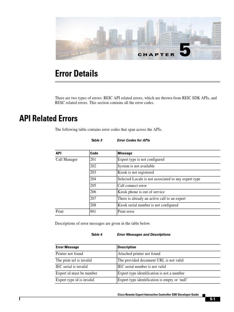 Error Details: API Related Errors | PDF | World Wide Web | Internet & Web