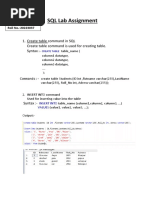 SQL Lab Assignment