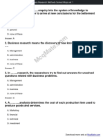 Business Research Methods Solved Mcqs Set 1