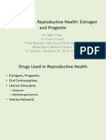 Drugs Used in Reproductive Health: Estrogen and Progestin