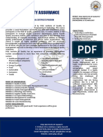 Certified Quality Assurance Professional CQAP Brochure Karachi