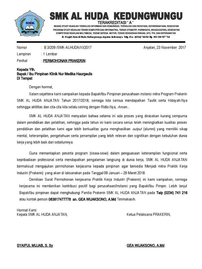 Surat - Permohonan Apm | PDF