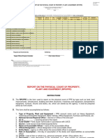 Quarterly Report On The Physical Count of Property, Plant & Equipment (Rpcppe)