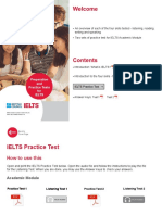 An Overview of Each of The Four Skills Tested - Listening, Reading, Writing and Speaking Two Sets of Practice Test For IELTS Academic Module