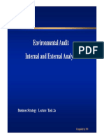 Environmental Audit Internal and External Analysis: Business Strategy Lecture Task 2a