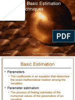 Chapter 4 Basic Estimation Techniques