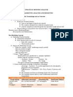 Topic 2 - Strategic Marketing Analysis and Budgeting