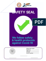 Safety Seal For DILG Team