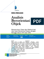 Analisa Berorientasi Objek - Modul 10 - Menemukan Class Dan Method Dari Use Case Menerima Pasien Dengan DFD Dan ERD - Anis Cherid