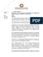 Correlates of The Legislative Productivity of Sangguniang Bayan-Panlungsod Members of Ilocos Norte