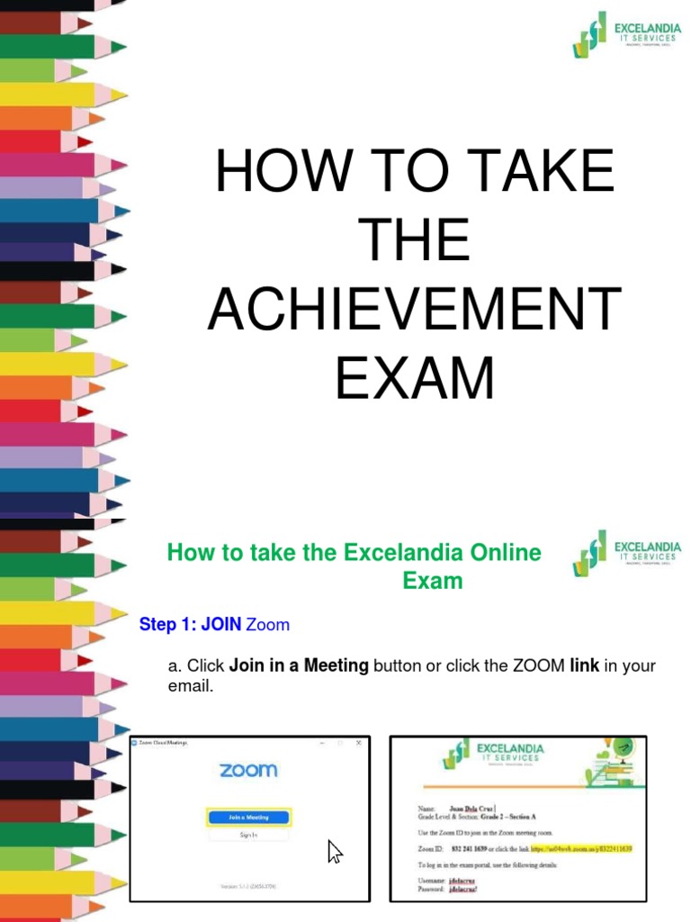 Guide to Taking the Excelandia Exam | PDF