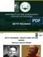 Betty Neuman: Marian Mendoza RN MAN