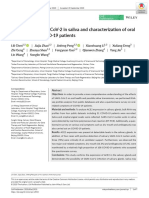 Detection of Sars-Cov-2 in Saliva and Characterization of Oral Symptoms in Covid-19 Patients