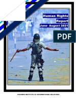 Human Rights Report June-Aug 2021