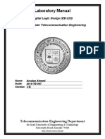 Laboratory Manual: Digital Logic Design (EE-220) Third Semester Telecommunication Engineering